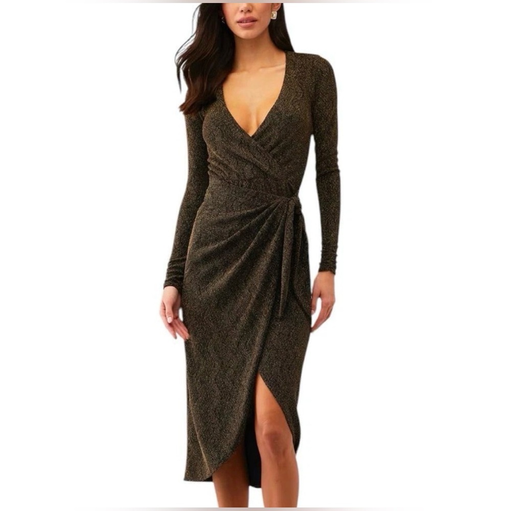 Show Me Your MuMu Kimora Wrap Midi Dress